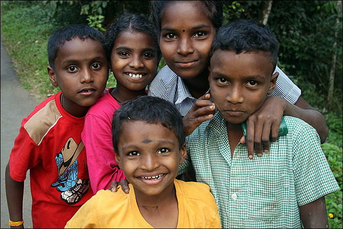 Kinder in Wayanad-Kerala